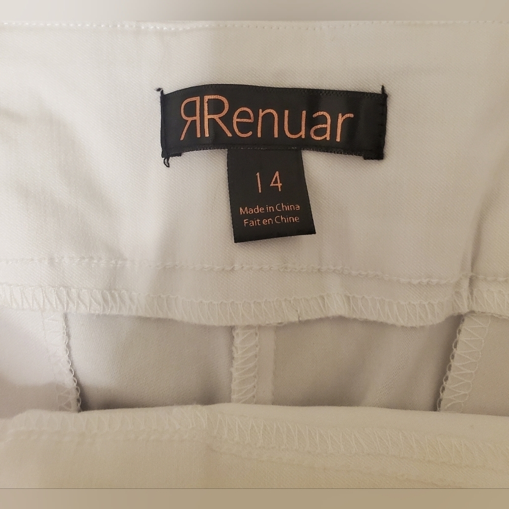 Renuar Size 14 Bermuda Shorts In White - Picture 7 of 9